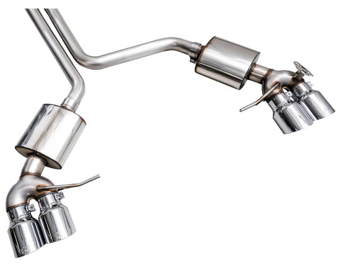 AWE Touring Edition Catback Exhaust for '19-'21 Porsche Macan 3.0T/2.9TT - Chrome Silver Tips (3015-42951)