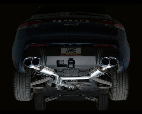 AWE Touring Edition Catback Exhaust for '22+ Porsche Macan 2.9TT - Chrome Silver Tips (3015-42952)