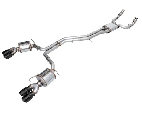 AWE Touring Edition Exhaust for Audi C8 S6/S7 - Diamond Black Tips (3015-43107)
