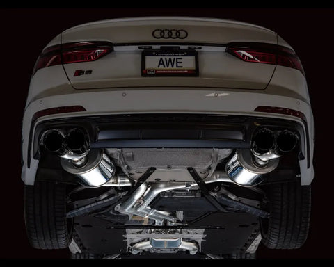 AWE Touring Edition Exhaust for Audi C8 S6/S7 - Diamond Black Tips (3015-43107)