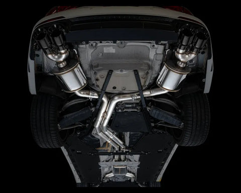 AWE Touring Edition Exhaust for Audi C8 S6/S7 - Diamond Black Tips (3015-43107)