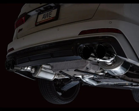 AWE Touring Edition Exhaust for Audi C8 S6/S7 - Diamond Black Tips (3015-43107)