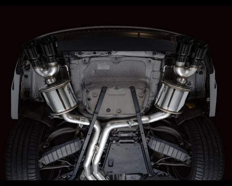 AWE Touring Edition Exhaust for Audi C8 S6/S7 - Diamond Black Tips (3015-43107)