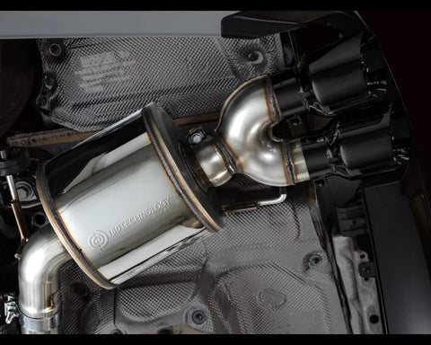 AWE Touring Edition Exhaust for Audi C8 S6/S7 - Diamond Black Tips (3015-43107)