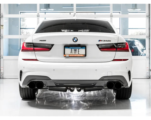 AWE Resonated Touring Edition Exhaust for G2X M340i / M440i - Diamond Black Tips (3015-43158)