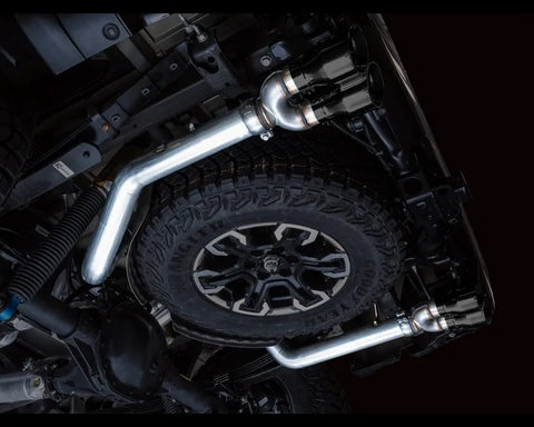 AWE 0FG Catback Exhaust for Silverado ZR2/Sierra AT4X - Quad Diamond Black Tips (3015-43284)