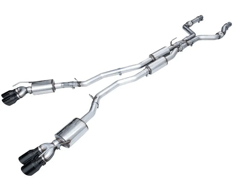 AWE Touring Edition Exhaust for Ford Explorer ST / Lincoln Aviator - Diamond Black Tips (3015-43625)