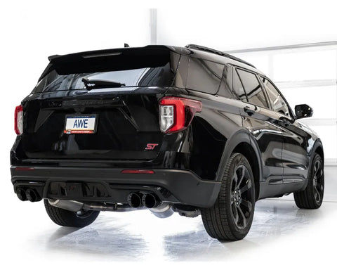 AWE Touring Edition Exhaust for Ford Explorer ST / Lincoln Aviator - Diamond Black Tips (3015-43625)