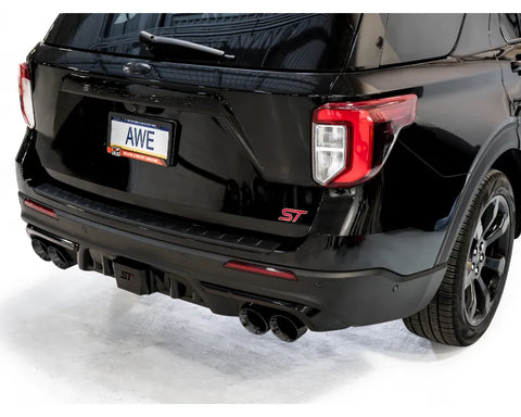 AWE Touring Edition Exhaust for Ford Explorer ST / Lincoln Aviator - Diamond Black Tips (3015-43625)