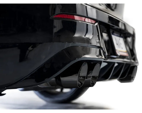 AWE Touring Edition Exhaust for Volkswagen MK8 Golf R - Diamond Black Tips (3015-43658)