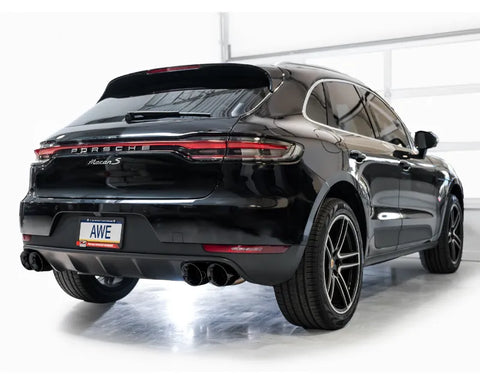 AWE Touring Edition Catback Exhaust for '19-'21 Porsche Macan 3.0T/2.9TT - Diamond Black Tips (3015-43951)