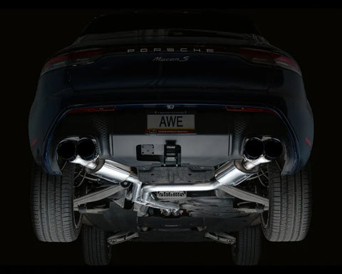 AWE Touring Edition Catback Exhaust for '19-'21 Porsche Macan 3.0T/2.9TT - Diamond Black Tips (3015-43951)