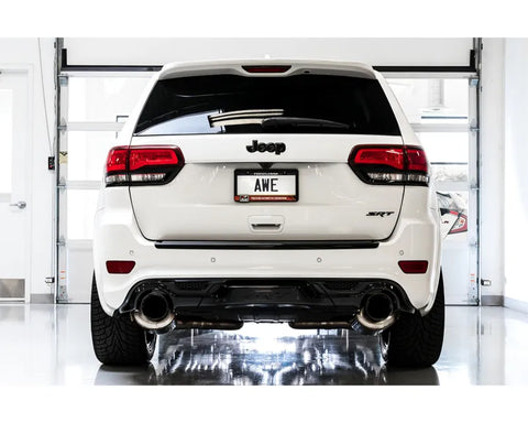AWE Track Edition Exhaust for Jeep Grand Cherokee SRT - Chrome Silver Tips (3020-32061)