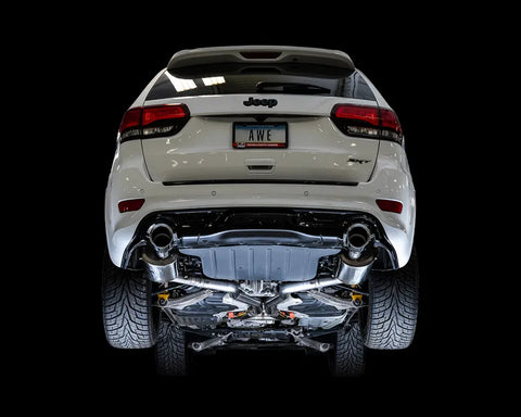 AWE Track Edition Exhaust for Jeep Grand Cherokee SRT - Chrome Silver Tips (3020-32061)