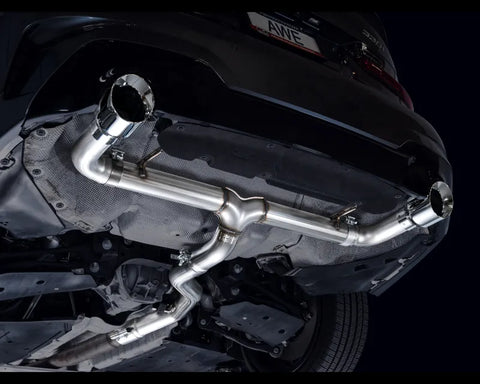AWE Track Edition Axleback Exhaust for BMW G2X 330i/430i - Chrome Silver (3020-32429)
