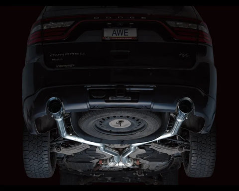 AWE Track Edition Exhaust for Dodge Durango 3.6 / 5.7 - Chrome Silver Tips (3020-32575)