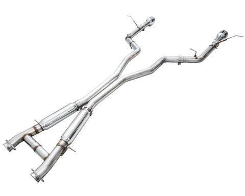 AWE Track Edition Exhaust for Dodge Durango 6.4 / 6.2 SC - Chrome Silver Tips (3020-32952)