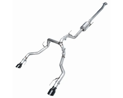AWE 0FG Non-Resonated Catback for '21+ Ford F-150 Tremor (With Bumper Cutouts) - Diamond Black Tips (3020-33402)