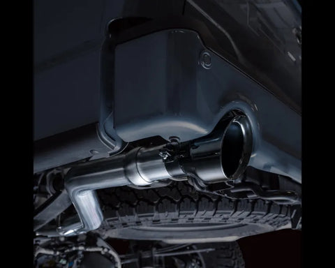 AWE 0FG Non-Resonated Catback for '21+ Ford F-150 Tremor (With Bumper Cutouts) - Diamond Black Tips (3020-33402)