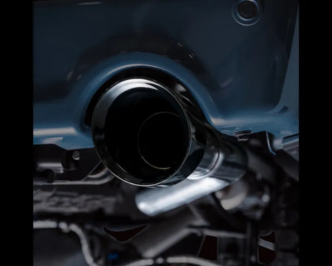 AWE 0FG Non-Resonated Catback for '21+ Ford F-150 Tremor (With Bumper Cutouts) - Diamond Black Tips (3020-33402)