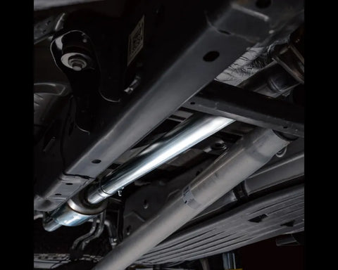 AWE 0FG Non-Resonated Catback for '21+ Ford F-150 Tremor (With Bumper Cutouts) - Diamond Black Tips (3020-33402)