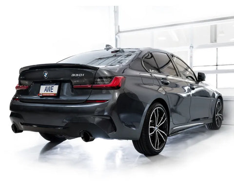 AWE Track Edition Axleback Exhaust for BMW G2X 330i/430i - Diamond Black (3020-33429)