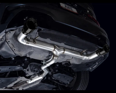 AWE Track Edition Axleback Exhaust for BMW G2X 330i/430i - Diamond Black (3020-33429)