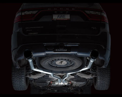 AWE Track Edition Exhaust for Dodge Durango 3.6 / 5.7 - Diamond Black Tips (3020-33575)