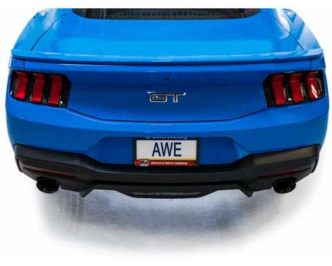 AWE Track Edition Exhaust for S650 Ford Mustang GT Fastback - Dual Diamond Black Tips (3020-33650)