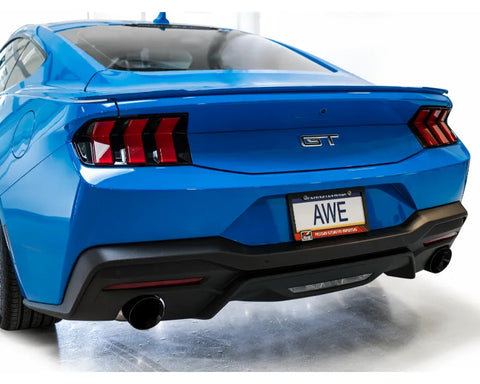 AWE Track Edition Exhaust for S650 Ford Mustang GT Fastback - Dual Diamond Black Tips (3020-33650)