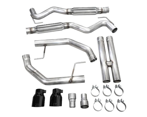 AWE Track Edition Exhaust for S650 Ford Mustang GT Fastback - Dual Diamond Black Tips (3020-33650)