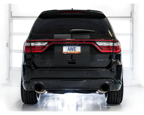AWE Track Edition Exhaust for Dodge Durango 6.4 / 6.2 SC - Diamond Black Tips (3020-33952)