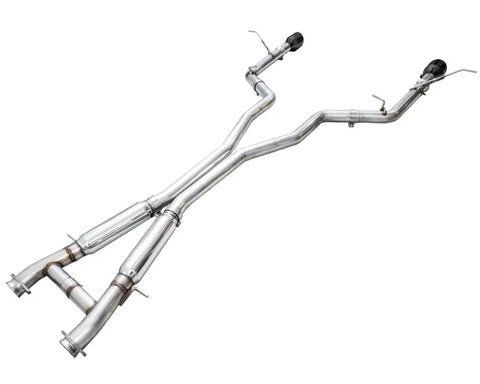 AWE Track Edition Exhaust for Dodge Durango 6.4 / 6.2 SC - Diamond Black Tips (3020-33952)