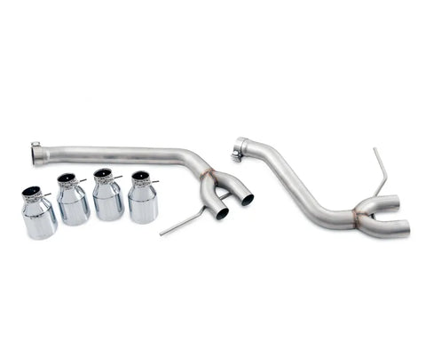 AWE Track Edition Exhaust System for Porsche Macan S / GTS / Turbo - Chrome Silver 102mm Tips (3020-42040)