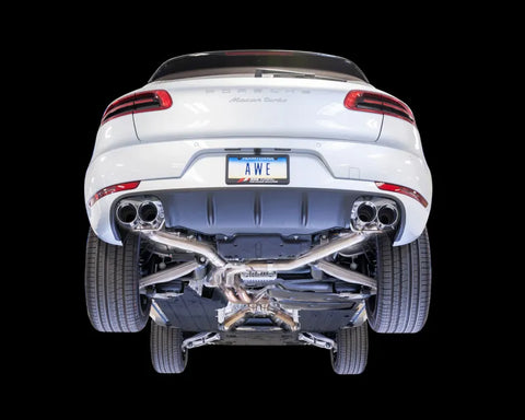 AWE Track Edition Exhaust System for Porsche Macan S / GTS / Turbo - Chrome Silver 102mm Tips (3020-42040)