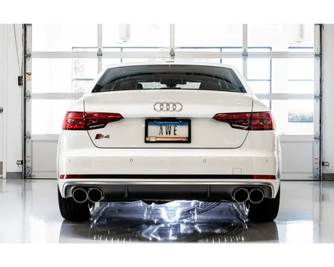 AWE Touring Edition Exhaust for Audi B9 S5 Sportback - Non-Resonated - Chrome Silver 102mm Tips (3020-42056)