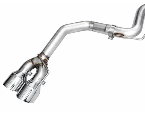 AWE Track Edition Exhaust for S650 Ford Mustang Dark Horse - Quad Chrome Silver Tips (3020-42375)