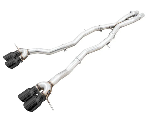 AWE Track Edition Catback Exhaust for BMW G8X M3/M4 - Diamond Black Tips (3020-42482)