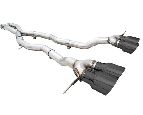 AWE Track Edition Catback Exhaust for BMW G8X M3/M4 - Diamond Black Tips (3020-42482)