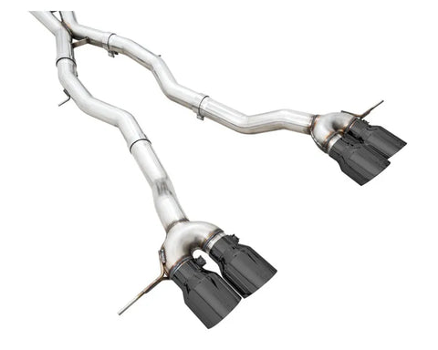 AWE Track Edition Catback Exhaust for BMW G8X M3/M4 - Diamond Black Tips (3020-42482)