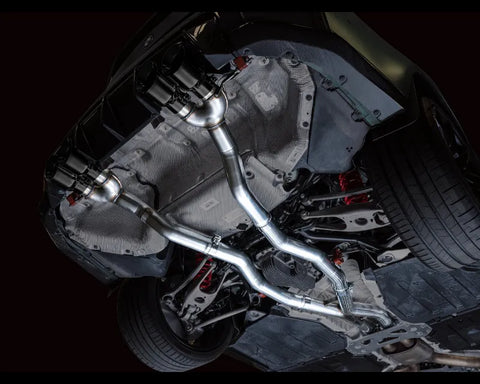 AWE Track Edition Catback Exhaust for BMW G8X M3/M4 - Diamond Black Tips (3020-42482)