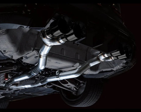 AWE Track Edition Catback Exhaust for BMW G8X M3/M4 - Diamond Black Tips (3020-42482)