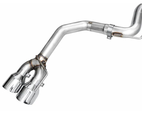 AWE Track Edition Exhaust for S650 Ford Mustang GT Fastback - Quad Chrome Silver Tips (3020-42650)