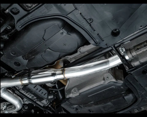 AWE Track Edition Exhaust for Volkswagen MK8 Golf R - Chrome Silver Tips (3020-42658)