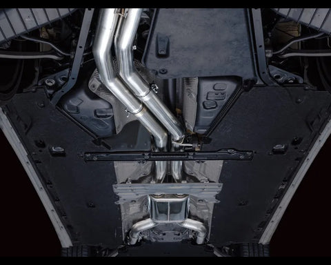 AWE Track Edition Exhaust for Audi C8 S6/S7 - Diamond Black Tips (3020-43109)