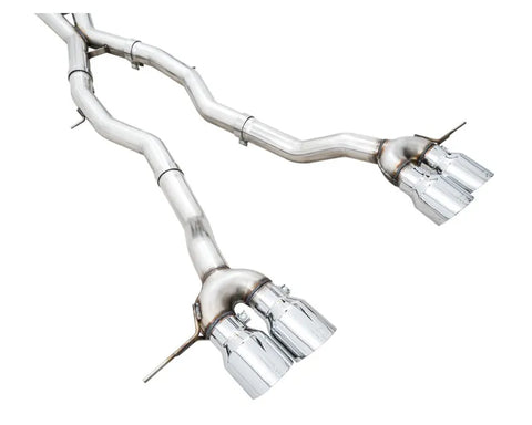 AWE Track Edition Catback Exhaust for BMW G8X M3/M4 - Chrome Silver Tips (3020-43482)
