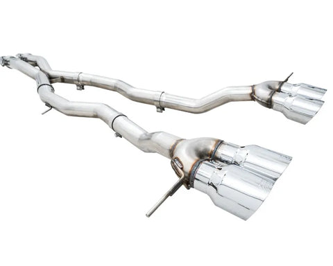 AWE Track Edition Catback Exhaust for BMW G8X M3/M4 - Chrome Silver Tips (3020-43482)