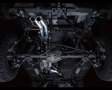 AWE Tuning SwitchPath Exhaust | 3" Diameter | Dual BashGuards | No Tips for The Ford Bronce Raptor (3025-31327)