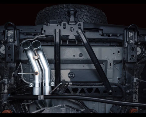 AWE Tuning SwitchPath Exhaust | 3" Diameter | Dual BashGuards | No Tips for The Ford Bronce Raptor (3025-31327)