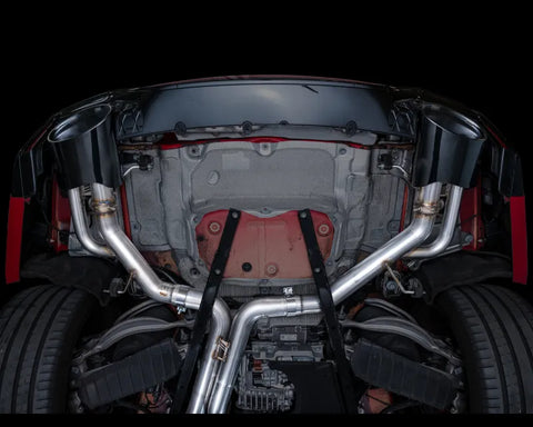 AWE Tuning SwitchPath Exhaust | 3" Diameter | 9.25" Dual Diamond Black RS-Style Tips for Audi C8 RS6 Avant / RS7 (3025-33776)